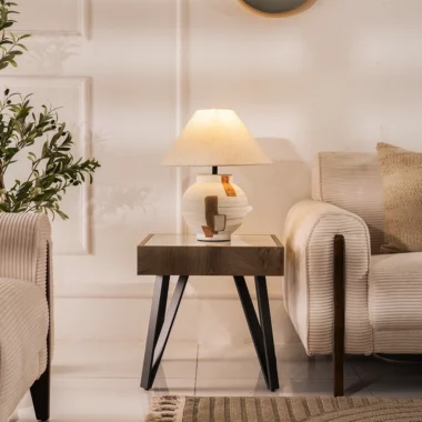 Hone End Table -Grey