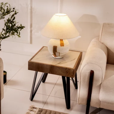 Hone End Table -Grey