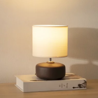Tria Ceramic Table Lamp Grey 15X15X22
