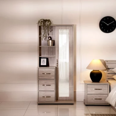 Como Dresser With Mirror -Grey
