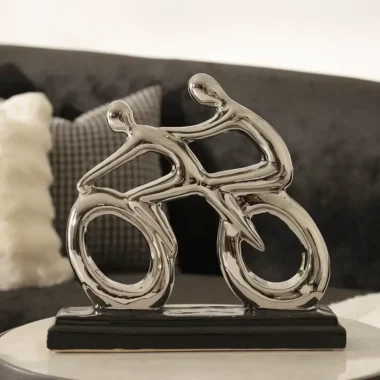 Delyn Ceramic Silver Cycling Men Accent -28 cm