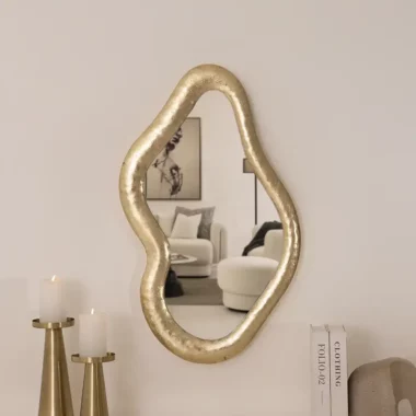 Deyna Decorative Metal Wall Mirror 48.9×80.6×5.1cm