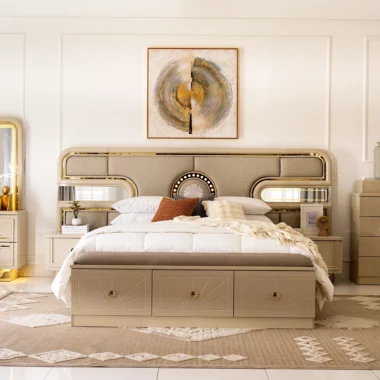 Helena Bedroom Set 200×180 -Cream