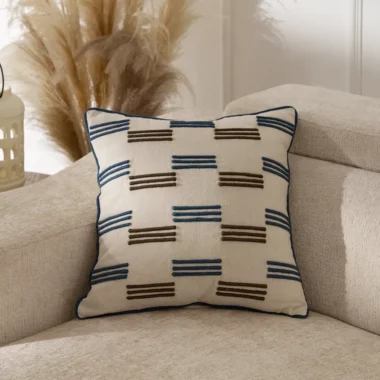 Heston Embroidered Cushion 45x45cm