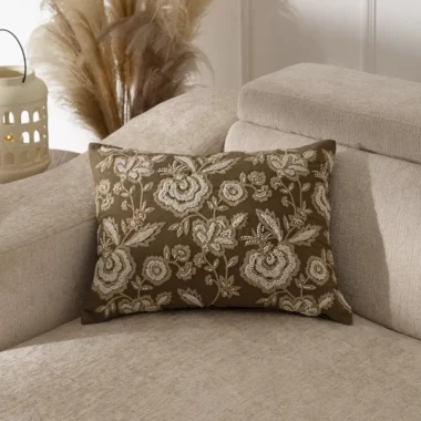 Heston Embroidered Floral Cushion 35x50cm