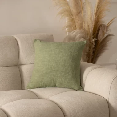 Heston Plain Cushion 45x45cm -Green
