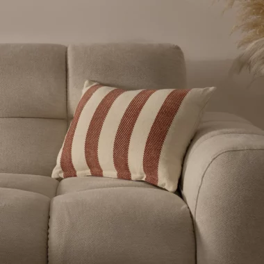 Heston Striped Cushion 35x50cm -Tan