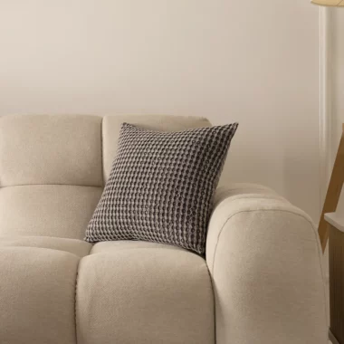Heston Waffle Cushion 45x45cm -Charcoal