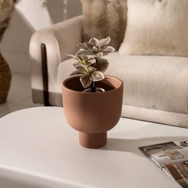 Quinn Ceramic Vase beige 23.5*23.5*24.7 cm