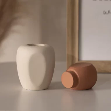 Rabaque Polyresin Terracota Biege Deco Jar 8X6X15Cm