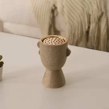 Rabaque Travertine Burner 11x9x15cm