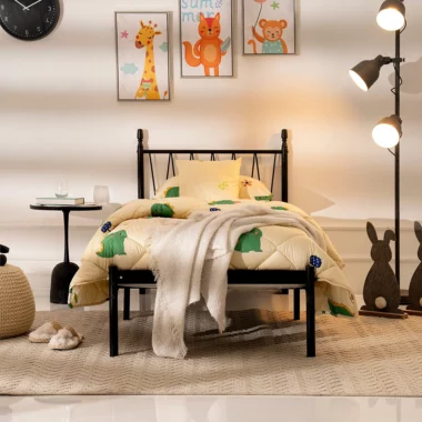 Sansy Single Bed Frame -Black