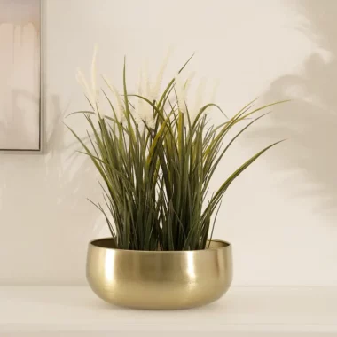 Siv Metal Gold Planter -12cm