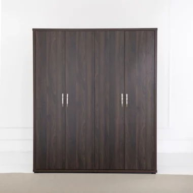 Como 4 Door Wardrobe -Walnut