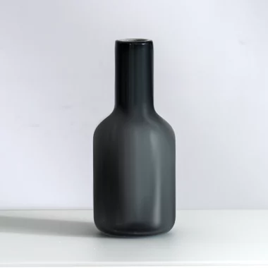 Lemont Glass Vase Blue 12x12x28cm