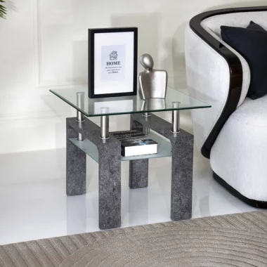 Lucas End Table -Grey