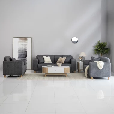 The Tristan Sofa Set – Grey