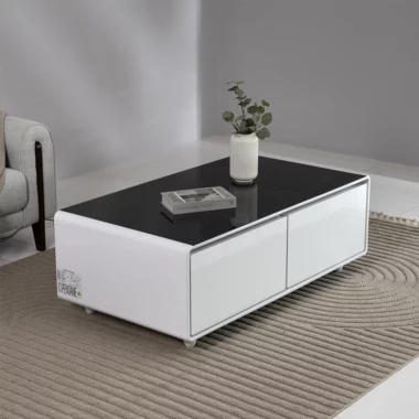 Bratislava Tb-135 Smart Coffee Table W/T Fridge White