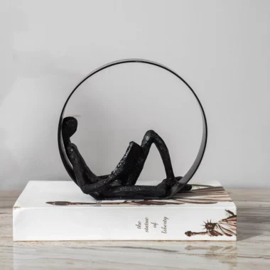 Blake Resin Reading Man Figurine 19.2×7.7×18.3cm