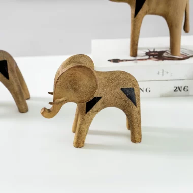 Blake Resin Textured Elephant Figurine 21×8.5x18cm