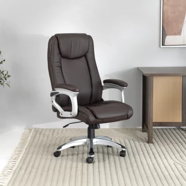 Como Qy-1009-1H Office Chair – Reddish Brown