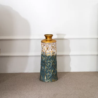 Laive Metal Texture Vase -49cm