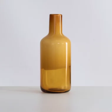 Lemont Glass Vase Amber 14X14X35Cm