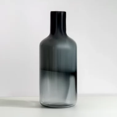 Lemont Glass Vase Blue 14X14X35Cm