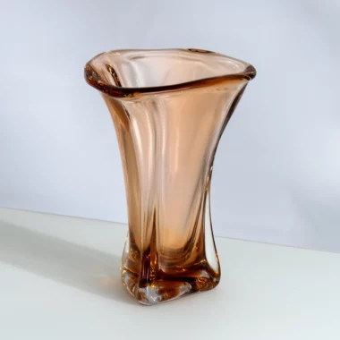 Lemont Glass Vase Amber 19X18X27.5Cm