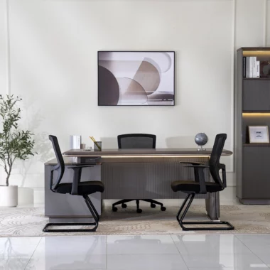 Linz Executive Desk -Walnut -Large