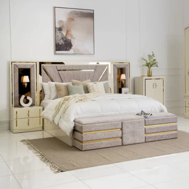Prado 8-Piece Bedroom Set With Mattress 200×180