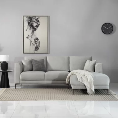 The Kinsey Corner Sofa – light Grey