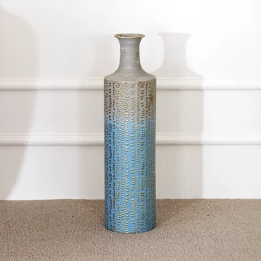 Laive Metal Texture Vase 16*16*62 Cm
