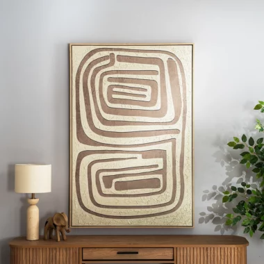 Elm Framed Canvas Wall Art 82.6×4.3×122.6cm