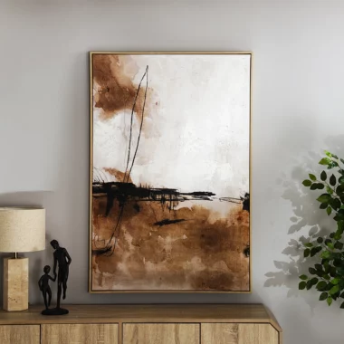 Elm Framed Canvas Wall Art 82.6×4.3×122.6cm