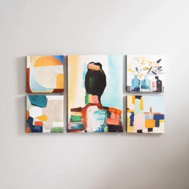 Elm Set of 5 canvas Art set – 2