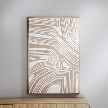 Elm Framed Canvas Wall Art 82.6×4.3×122.6cm