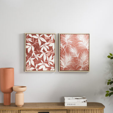 Elm Set of 2 Framed Canvas Wall Art Set – 40×3.8x50cm