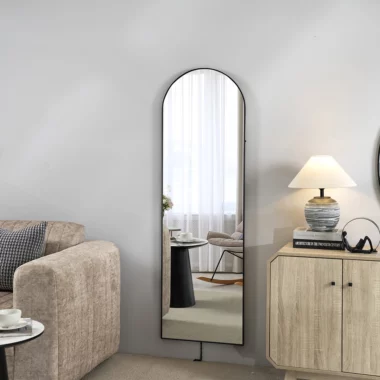Novo Metal Mirror Black -50X50X160cm