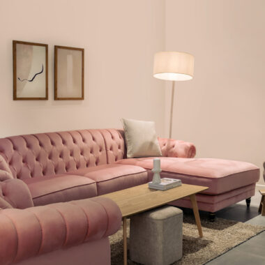 Pearl Chaise Sofa with Arm Chair
