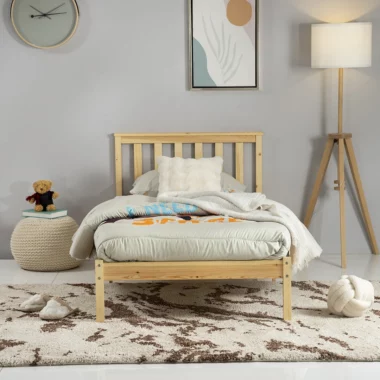Sbd-Lac Single Bed – Natural