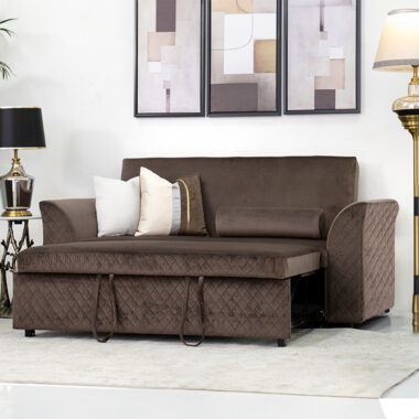 The Treat Sofa Cum Bed Three Seater in Fabric