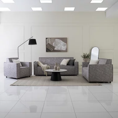 The Astoria Sofa Cum Bed Set – light Grey