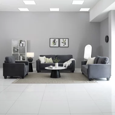 Eveland Sofa Set – Dark Grey
