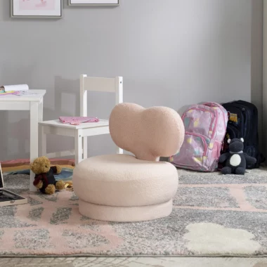 Heart Kids Stool – Pink