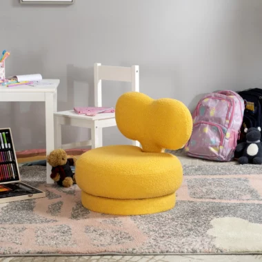 Heart Kids Stool – Yellow