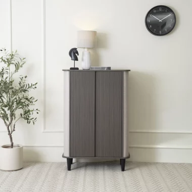 Naomi Shoe Rack Col Oak/Brown
