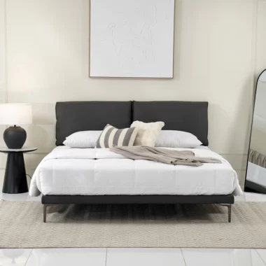 Plush King Bed With Valentina Mattresss -180×200 cm