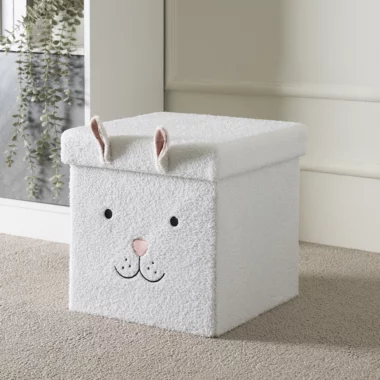 Shephered Ottoman W/T Storage – Col White