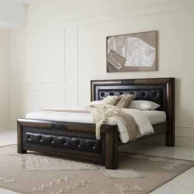 Aris King Bed 200X180 – Dark Brown
